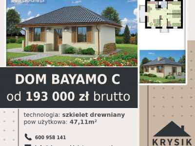 BAYAMO C szkielet drewniany, dom mieszkalny, całoroczny